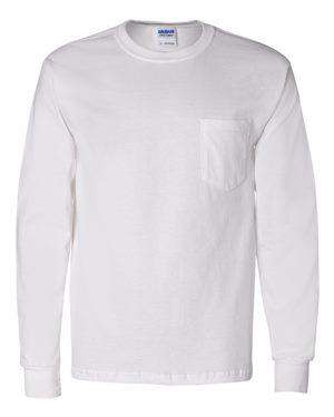 Gildan Men's Pocket Long Sleeve T-Shirt - 2410