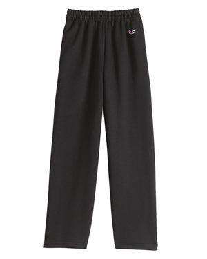 Brand: Champion | Style: P890 | Product: Double Dry Eco Youth Open Bottom Sweatpants with Pockets