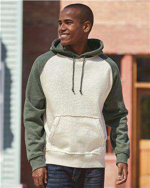Brand: J. America | Style: 8885 | Product: Vintage Heather Hooded Sweatshirt