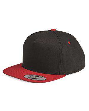 Brand: Yupoong | Style: 6007 | Product: Five-Panel Flat Bill Cap