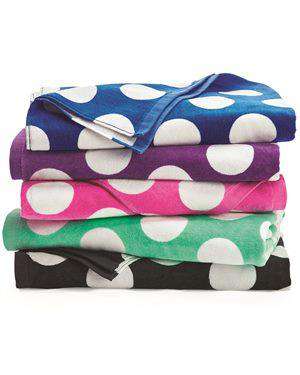 Brand: Carmel Towel Company | Style: C3060P | Product: Polka Dot Velour Beach Towel