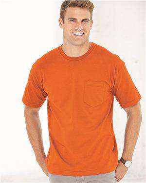 Brand: Bayside | Style: 5070 | Product: USA-Made Short Sleeve T-Shirt With a Pocket