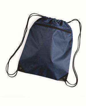 Brand: Liberty Bags | Style: 8888 | Product: Denier Nylon Zippered Drawstring Backpack