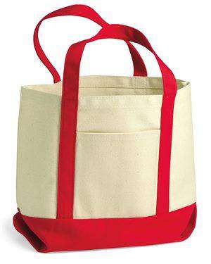 Brand: Liberty Bags | Style: 8867 | Product: 9 Ounce Small Cotton Canvas Boater Tote