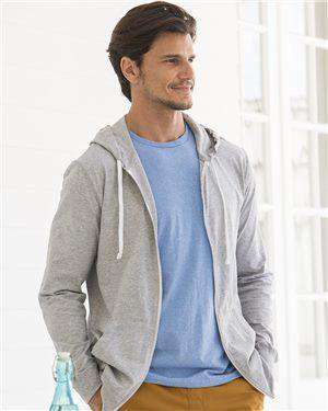 Brand: Fruit of the Loom | Style: SF60R | Product: Sofspun Full-Zip Hooded Long Sleeve T-Shirt