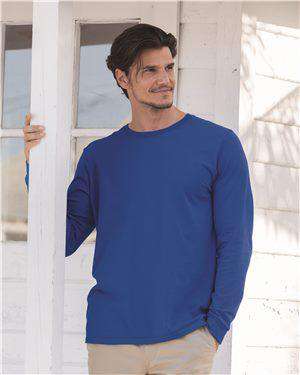 Brand: Fruit of the Loom | Style: SFLR | Product: Sofspun Long Sleeve T-Shirt