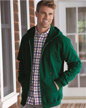 Brand: Hanes | Style: F280 | Product: Ultimate Cotton Full-Zip Hooded Sweatshirt