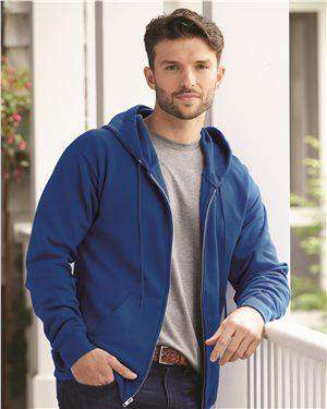 Brand: Hanes | Style: P180 | Product: Ecosmart Full-Zip Hooded Sweatshirt