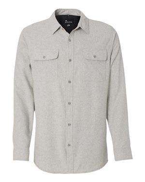 Burnside Men's Pocket Long Sleeve Flannel Shirt - 8200