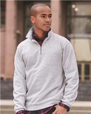 Brand: JERZEES | Style: 4528MR | Product: Super Sweats NuBlend® Quarter-Zip Cadet Collar Sweatshirt
