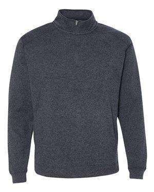 J America Men's Fleece Pocket 1/4-Zip Sweatshirt - 8614