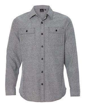 Burnside Men's Pocket Long Sleeve Flannel Shirt - 8200