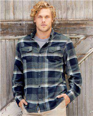 Brand: Burnside | Style: 8219 | Product: Snap Front Long Sleeve Plaid Flannel Shirt