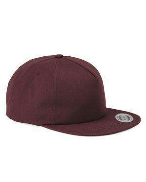 Brand: Yupoong | Style: 6502 | Product: Unstructured Five-Panel Snapback Cap