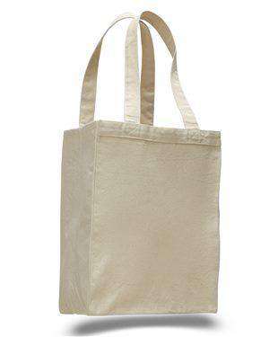 Brand: Q-Tees | Style: Q1000 | Product: 12L Canvas Gusset Shopping Tote