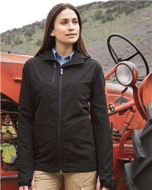 Brand: DRI DUCK | Style: 9411 | Product: Women's Ascent Hooded Soft Shell Jacket