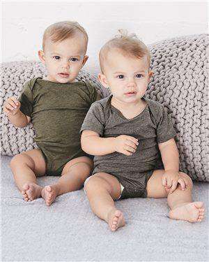 Brand: Bella + Canvas | Style: 134B | Product: Baby Triblend Short Sleeve Onesie