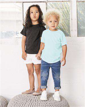 Brand: Bella + Canvas | Style: 3413T | Product: Toddler Triblend Short Sleeve Tee