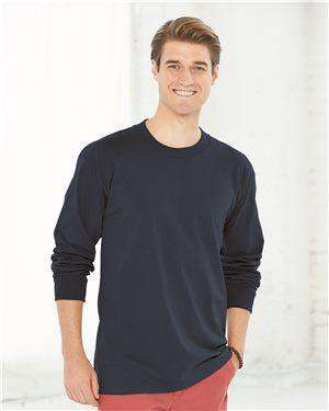 Brand: Bayside | Style: 6100 | Product: USA-Made Long Sleeve T-Shirt