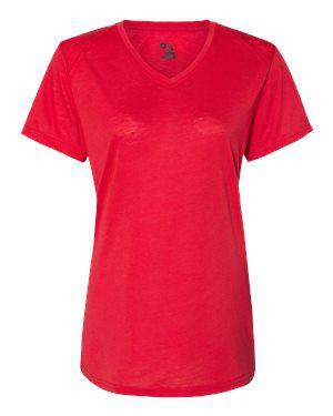 Badger Sport Women's Tri-Blend V-Neck T-Shirt - 4962