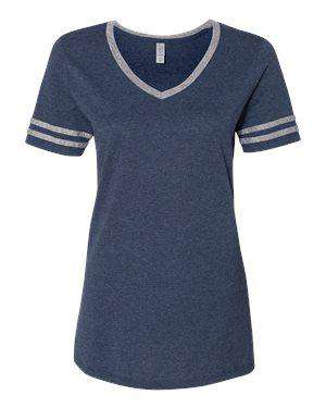 Jerzees Women's Varsity Tri-Blend V-Neck T-Shirt - 602WVR