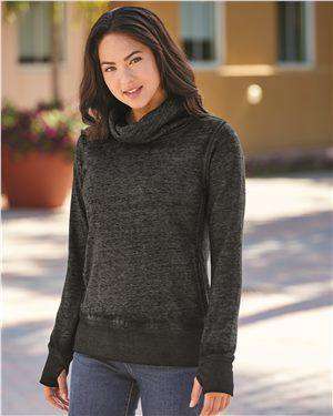 Brand: J. America | Style: 8930 | Product: Vintage Zen Fleece Women's Cowl Neck Sweatshirt