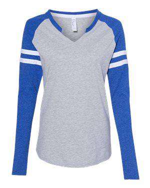 LAT Women's Jersey Mash-Up Long Sleeve T-Shirt - 3534