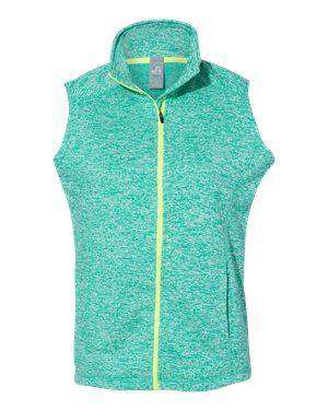 J America Women's Cosmic Pocket Full-Zip Fleece Vest - 8625