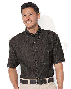 Brand: Sierra Pacific | Style: 0211 | Product: Short Sleeve Denim Shirt