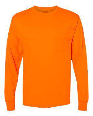 Hanes Men's Workwear Pocket Long Sleeve T-Shirt - W120