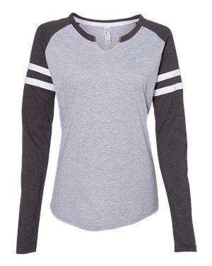 LAT Women's Jersey Mash-Up Long Sleeve T-Shirt - 3534
